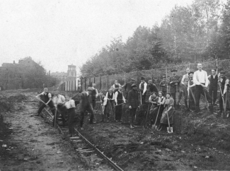 Bau der Laufbahn 1922